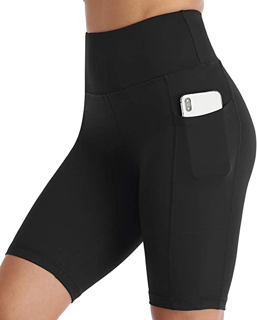 Oysters Spandex Women's Above-Knee Length Sport Shorts For Workout, Yoga, Running, Cycling, Exercise, Gym Wear For Casual Day